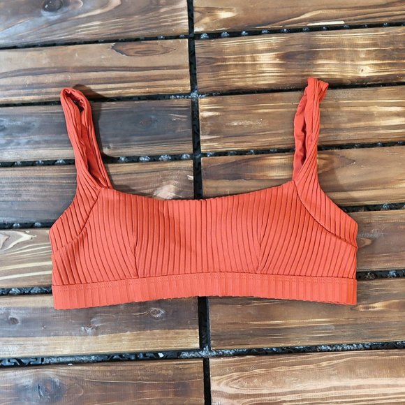 Cikada Australia Burnt Orange Ribbed Bikini Set 6 - Picture 3 of 14
